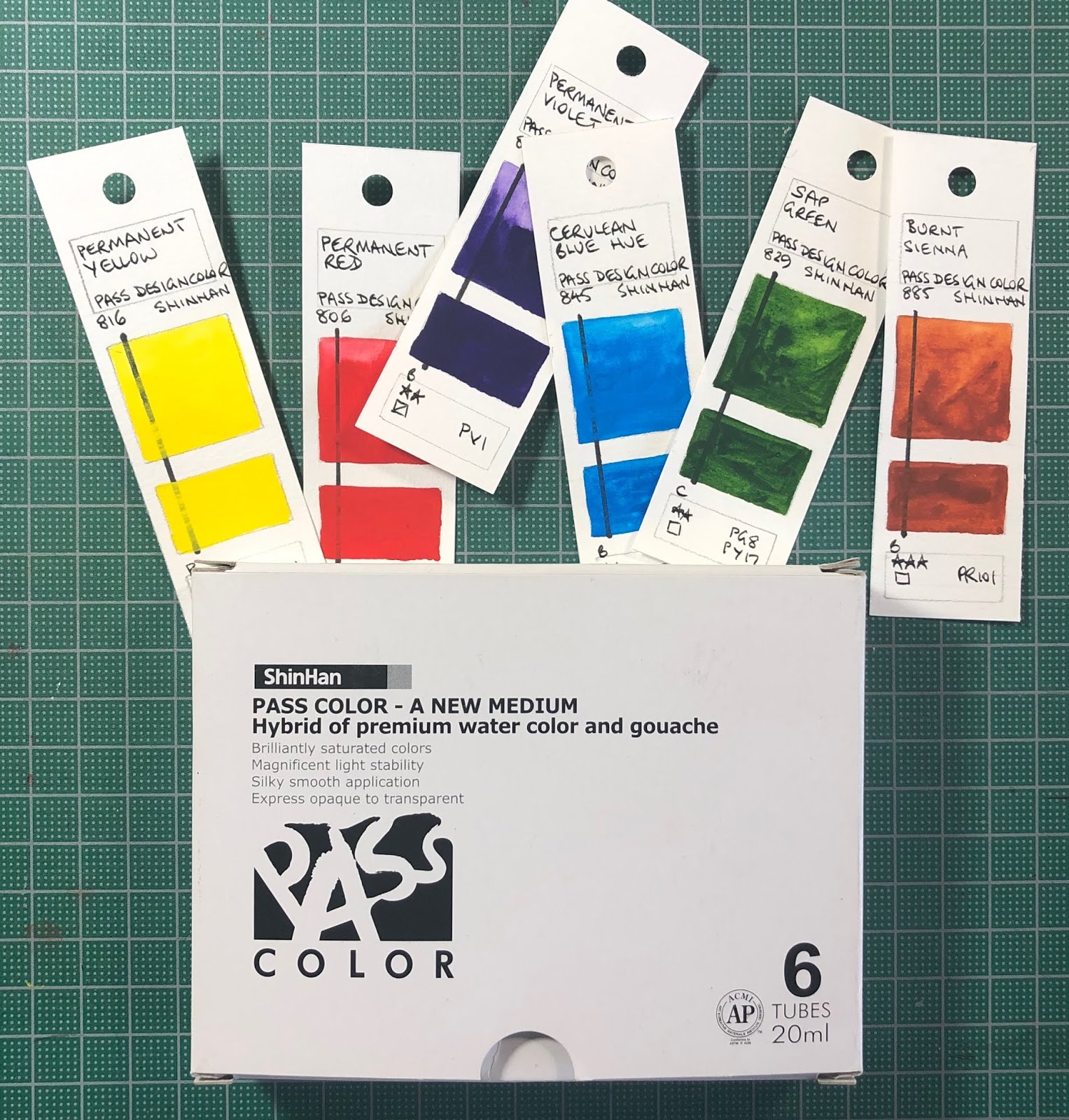 Shinhan Professional PASS Design Hybrid Watercolor Paint 20ml Tubes 48  Color Set