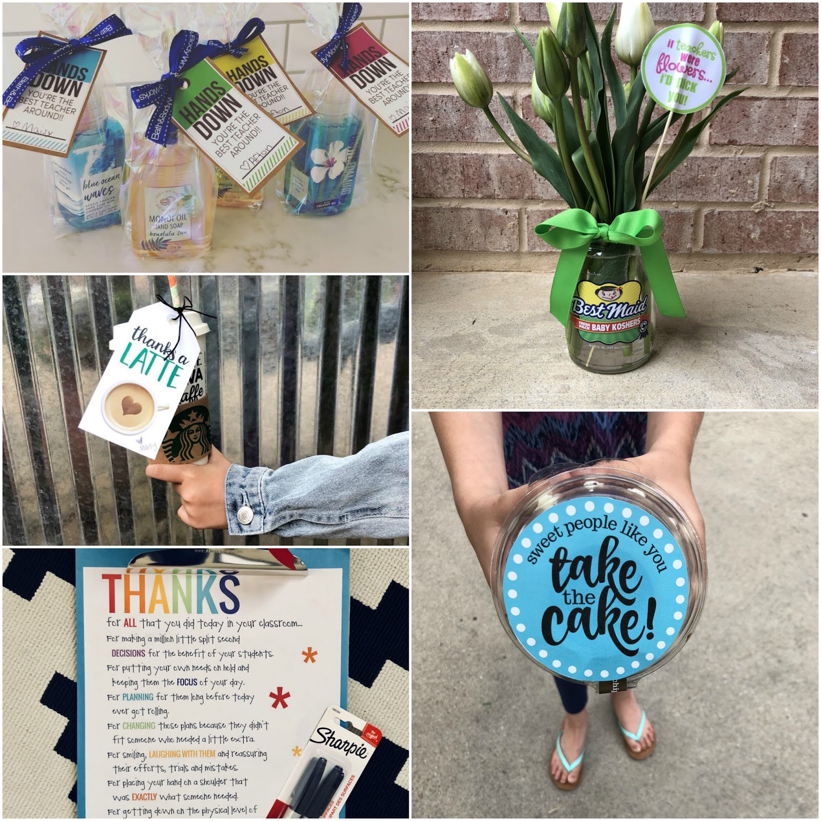 Crafty Texas Girls: Teacher Gifts & Staff Appreciation Ideas- 5 Senses