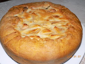 Pyragas "obuoliai sniege" su švelniu užpilu Pyragas obuoliai sniege su švelniu užpilu receptas