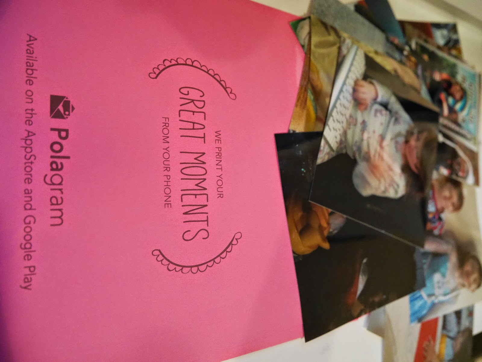 Polagram pink envelope and photo