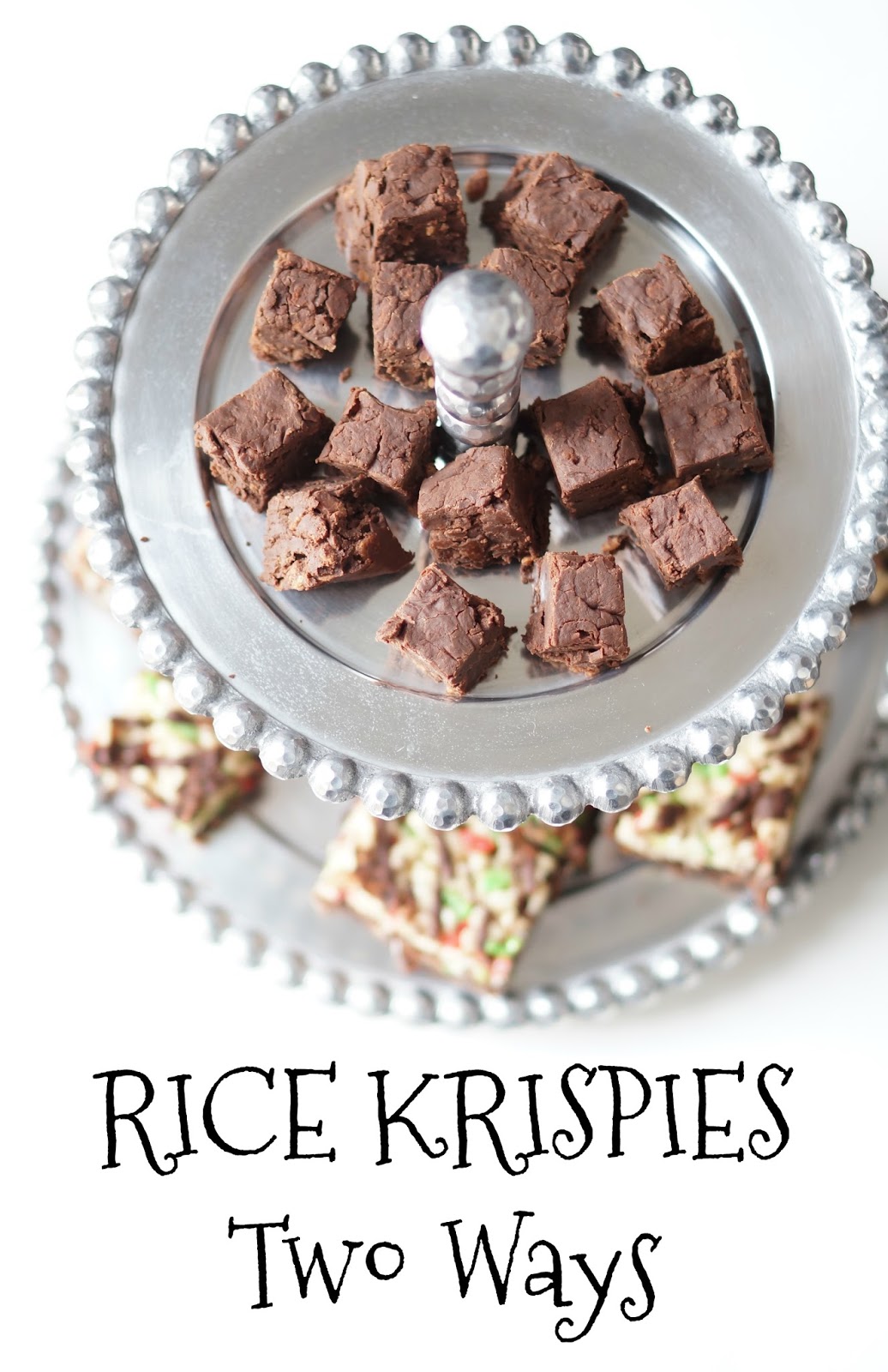 Rebecca Lately Kellogg's Rice Krispies for the Holidays Rice Krispies Brownies Double Cocoa Fudge