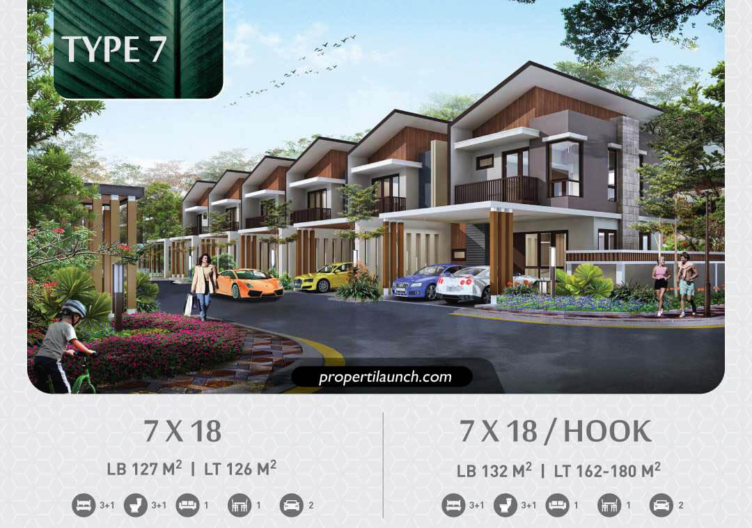 Rumah Podomoro River View PRV Tipe 7