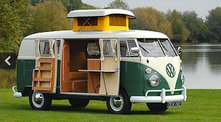 Vintage VW camper van