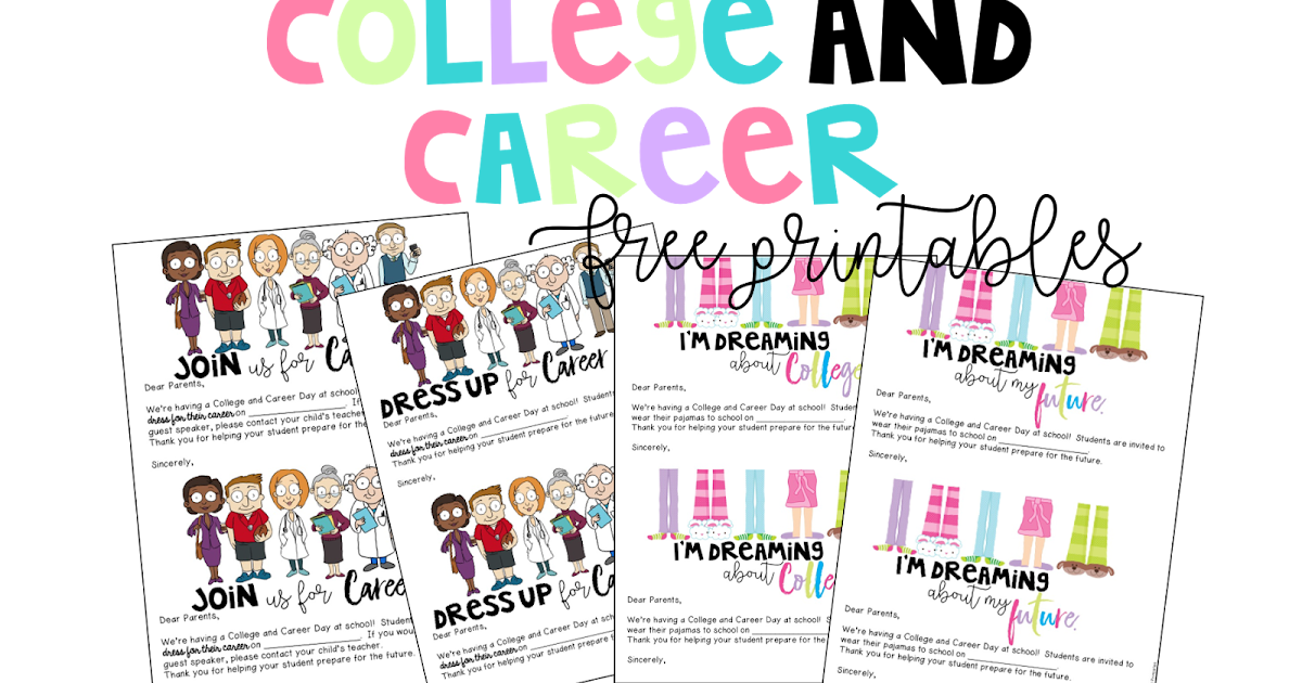 College And Career Day For Elementary Students FREE Printables college-and-career-day-for-elementary-students-free-printables