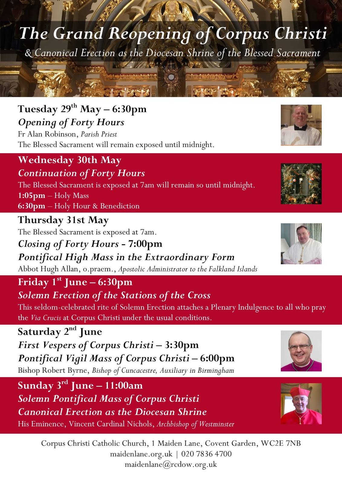 New Liturgical Movement Corpus Christi Events and a New Shrine in London