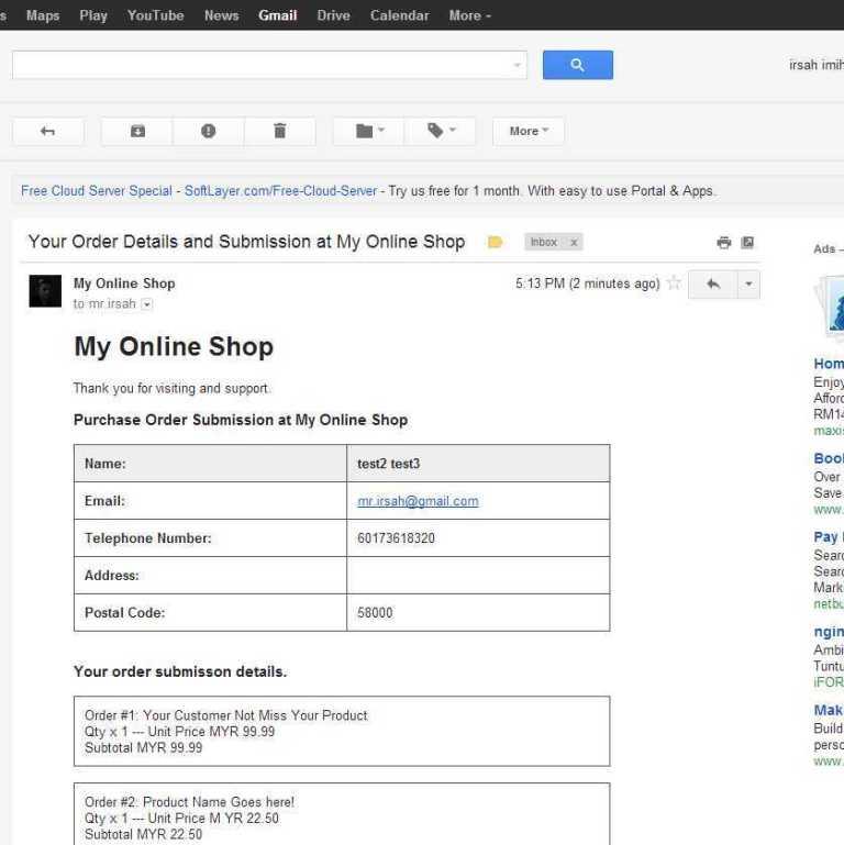 Email Invoice Data Setting Up Your Blogger Store Shop Template Irsah Indesigns Blog Shopping Cart Html Template