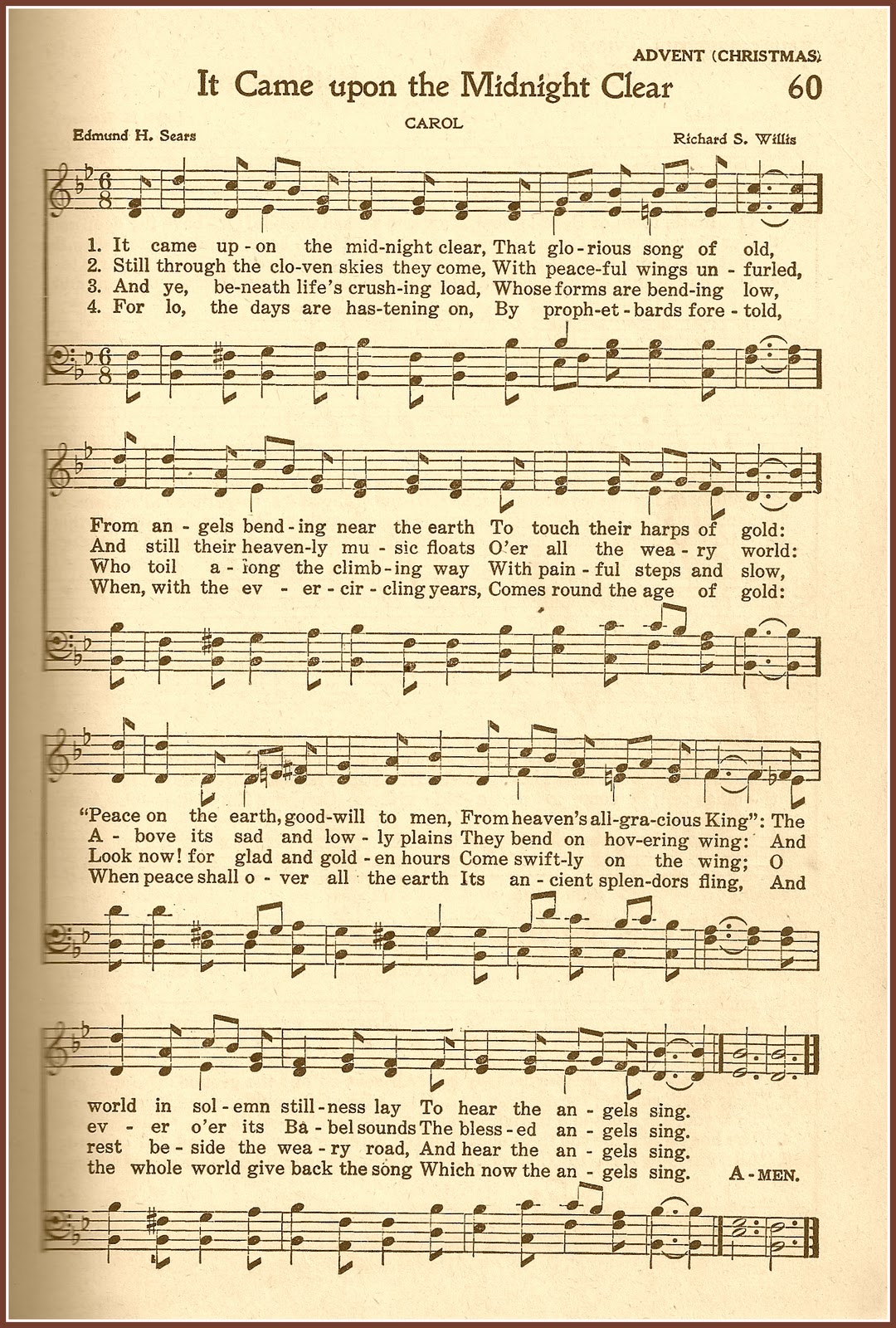 Printable Christmas Hymns Printable Christmas Hymns
