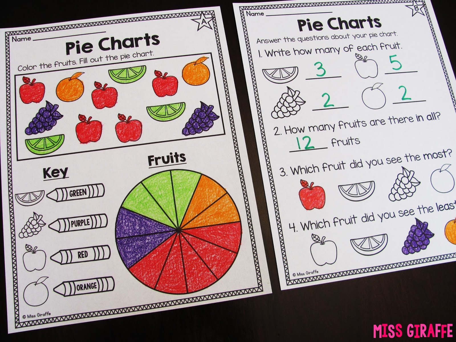 Miss Giraffe's Class: Graphing and Data Analysis in First Grade