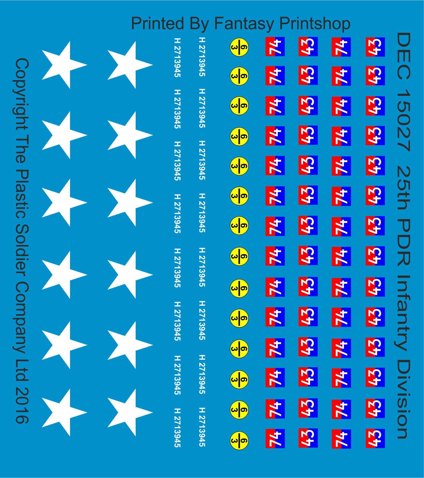 Tabletop Fix The Plastic Soldier Company New 15mm Decal Packs