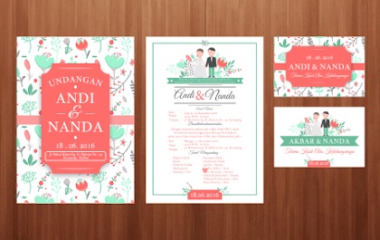 Download Template Undangan Vintage CDR
