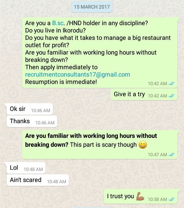 My Friend Got A Job Through Nairaland Career Nigeria