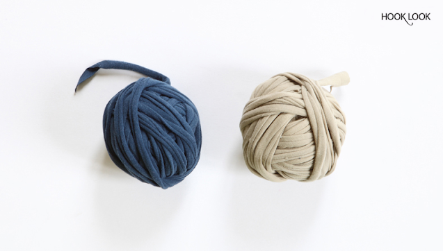 objets à crocheter en T-shirt yarn ou trapilho