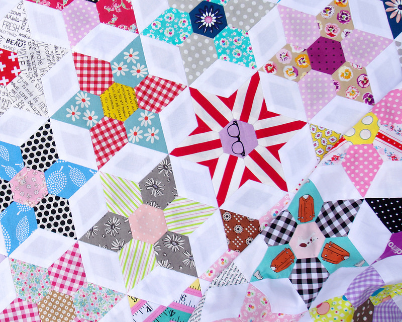 The Daisy Chain Quilt - Part 5 A Finished Quilt Top | Red Pepper Quilts 2016