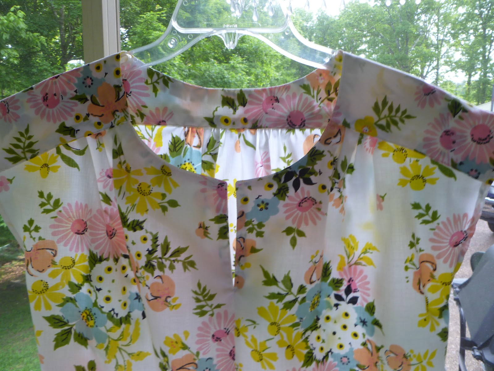 Brenda's Sewing and Crafting Adventures: 2 tops from thrifted sheets