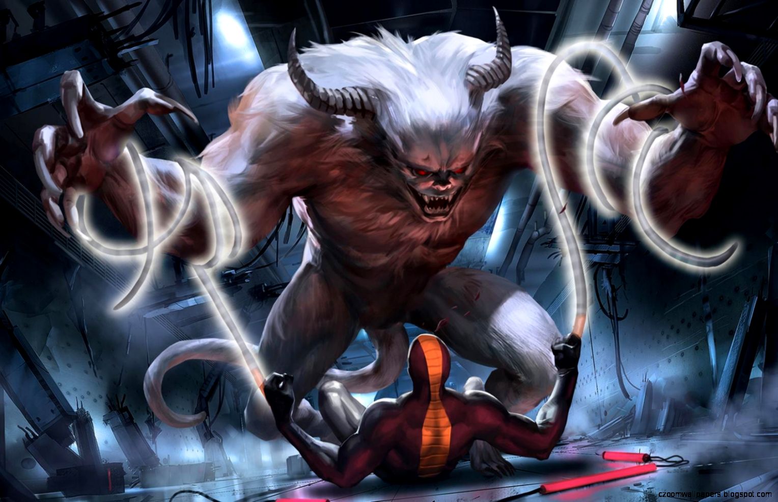 Constrictor is at the mercy of Wendigo wallpaper
