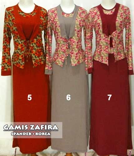 Batik Online Murah Gamis  Zafira