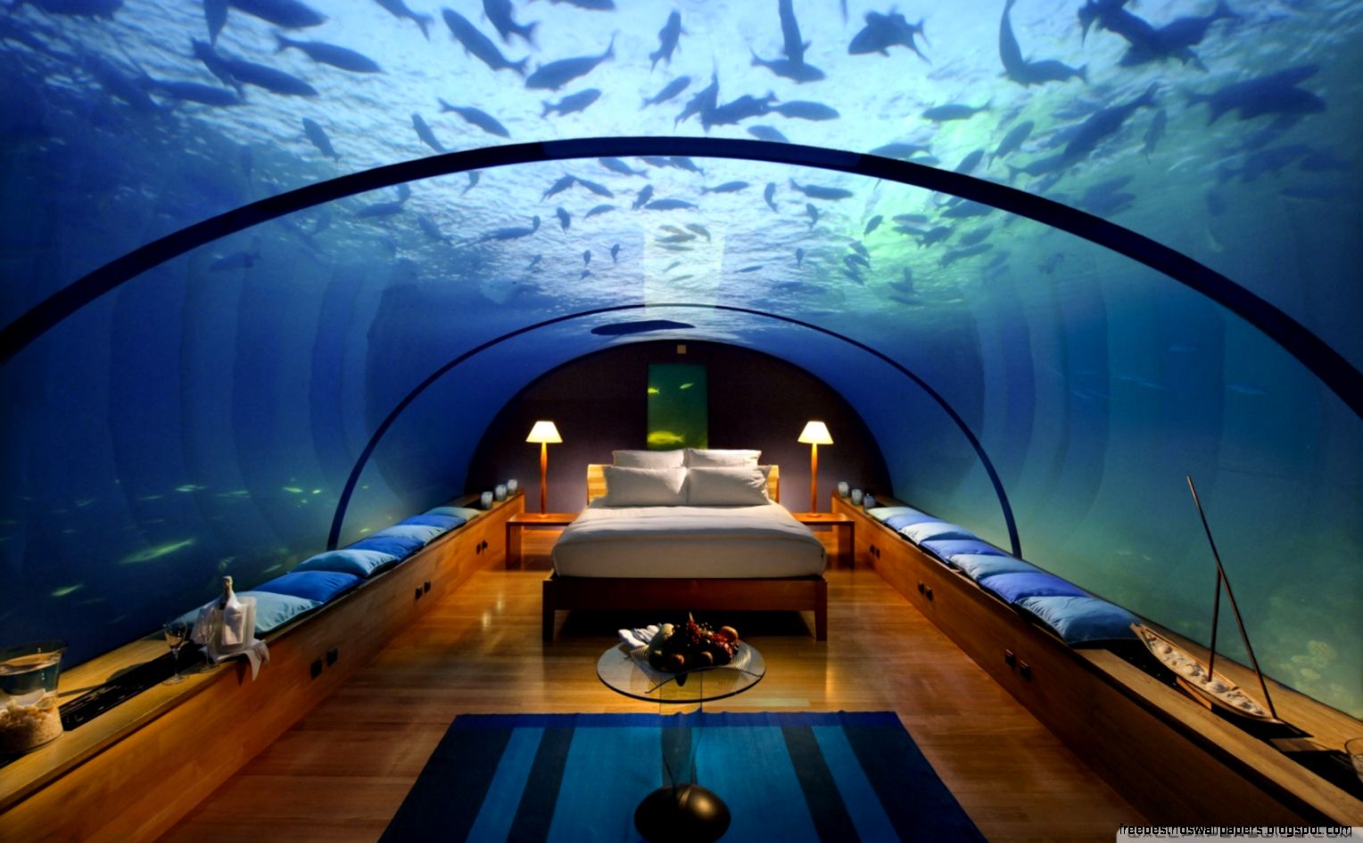 Underwater Bedroom HD desktop wallpaper  High Definition