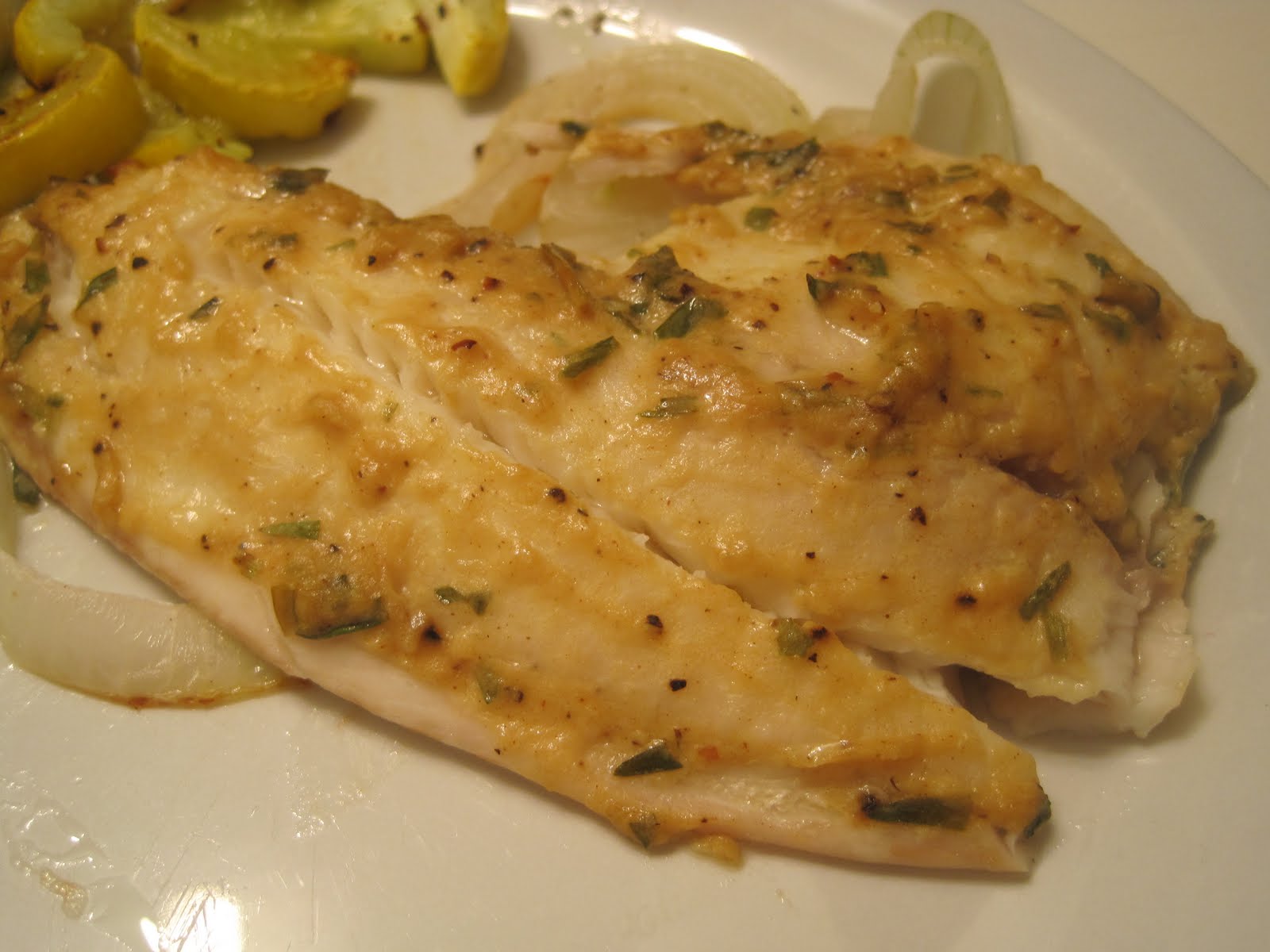 Corcoran Street Kitchen Tarragon and Mustard Roasted Fish