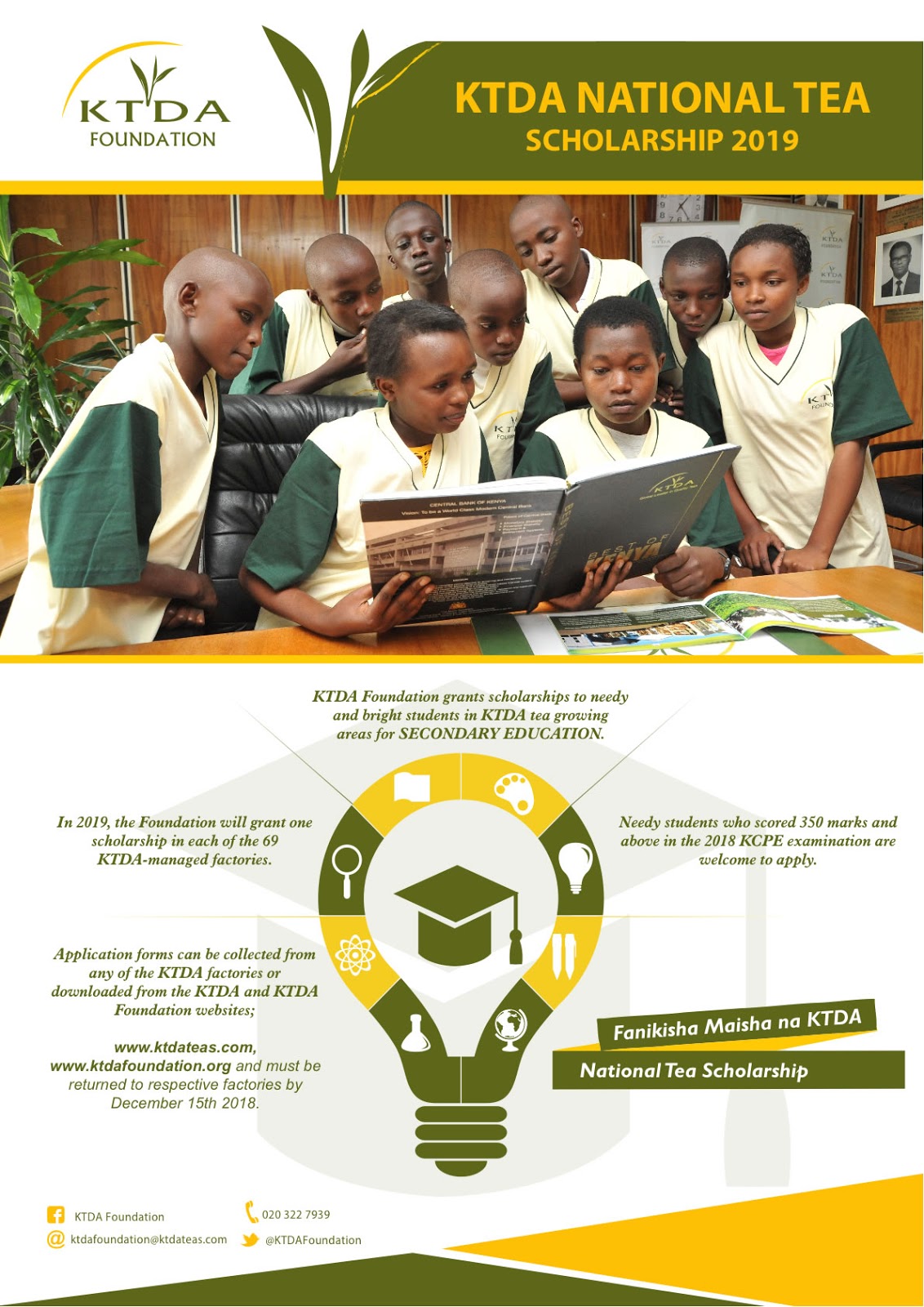 2019 Ktda Foundation Scholarship Application Unilada Kenya