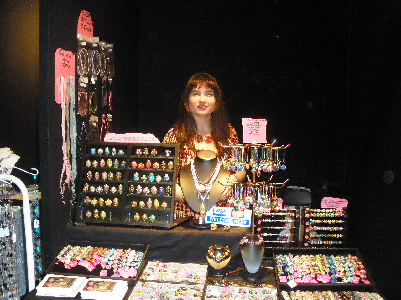 Beadlicious Lampwork Art Booth Displays