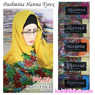 Pashmina Tyrex By Hanna - www.azzahidahcollections.com