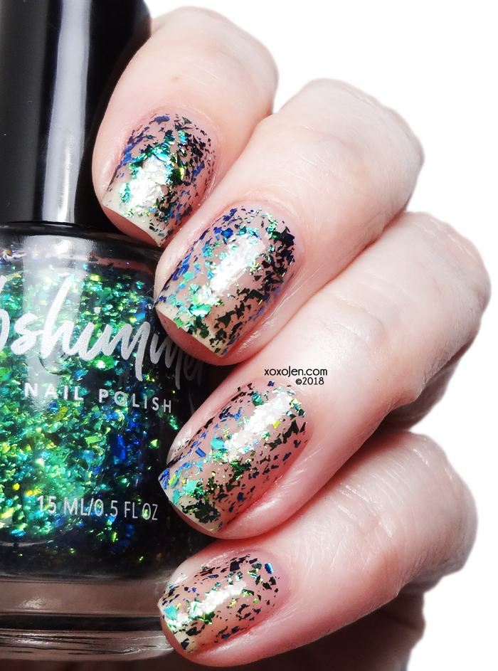 xoxoJen's swatch of KBShimmer Flake Expectations