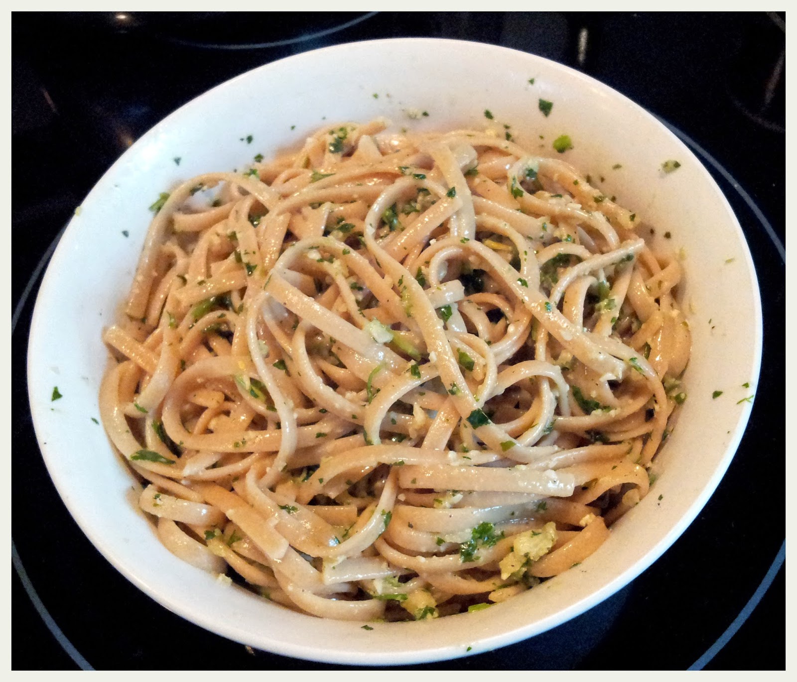 Little Bellevue Kitchen Pine nut basil pesto pasta