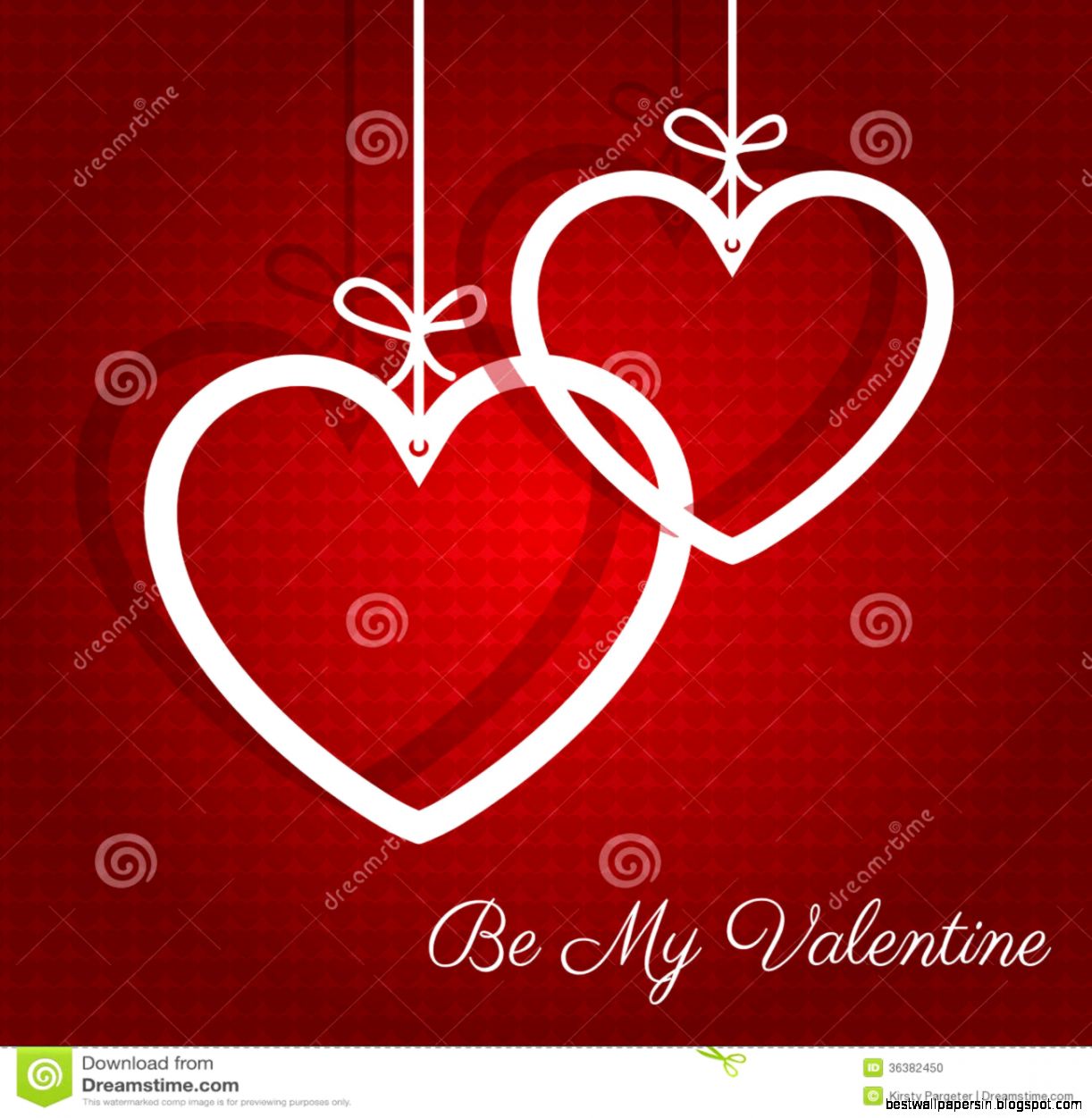 Hanging Hearts Valentines Day Background Stock Photo   Image 36382450