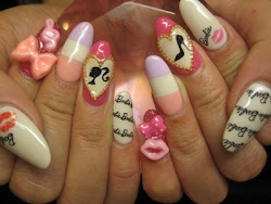 barbie nail doll nails