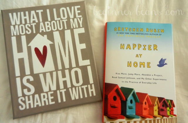 what i love most about home painted canvas, happier at home book