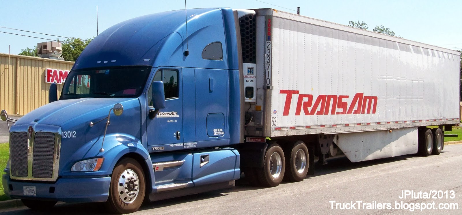 TRUCK TRAILER Transport Express Freight Logistic Diesel Mack Peterbilt 