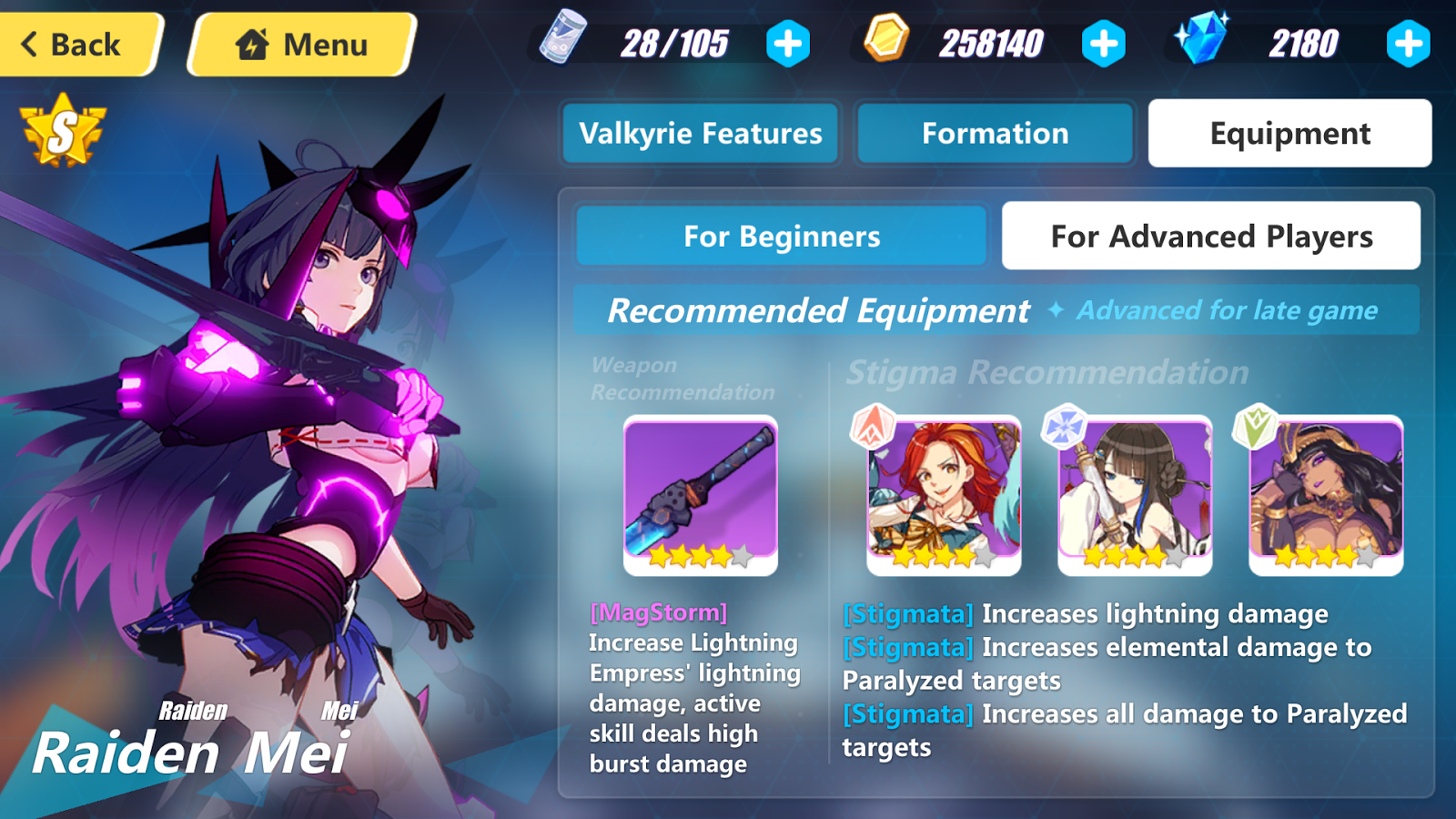 Honkai Impact 3rd SEA Unofficial Database Lightning Empress Details