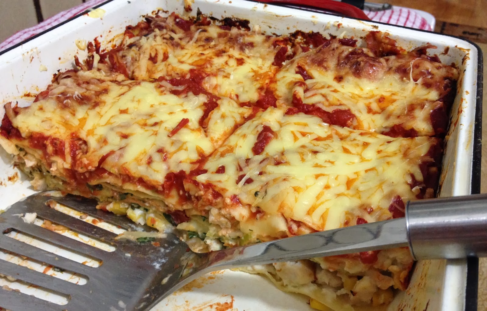 a dash of flavour Chicken and Corn Lasagne