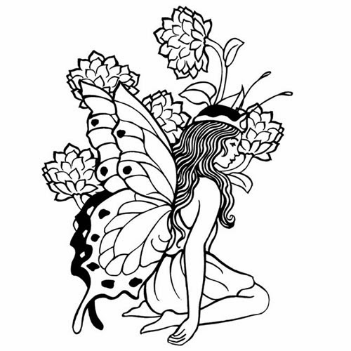 fairy garden coloring pages printable - photo #18