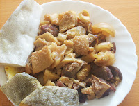 assorted meat and fish for ofada stew ,ayamase