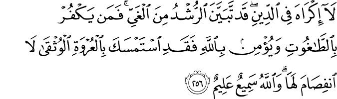 Surat Al-Baqarah Ayat 256