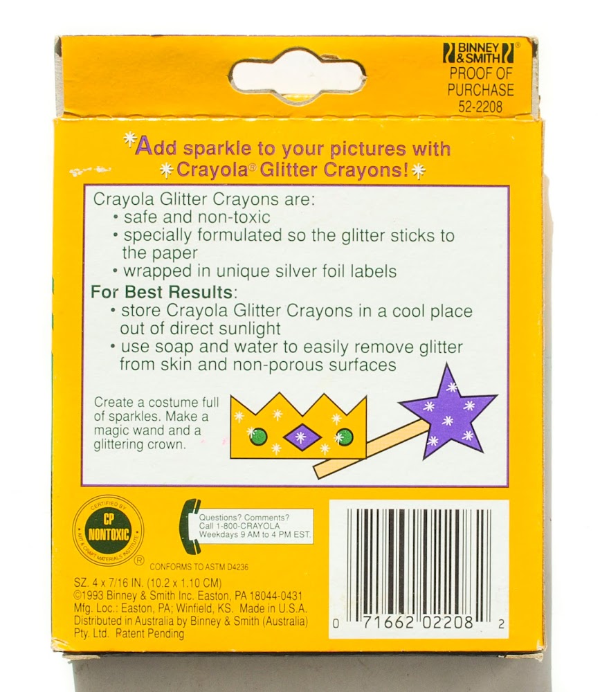 Crayola Glitter Crayons What's Inside the Box Jenny's Crayon Collection