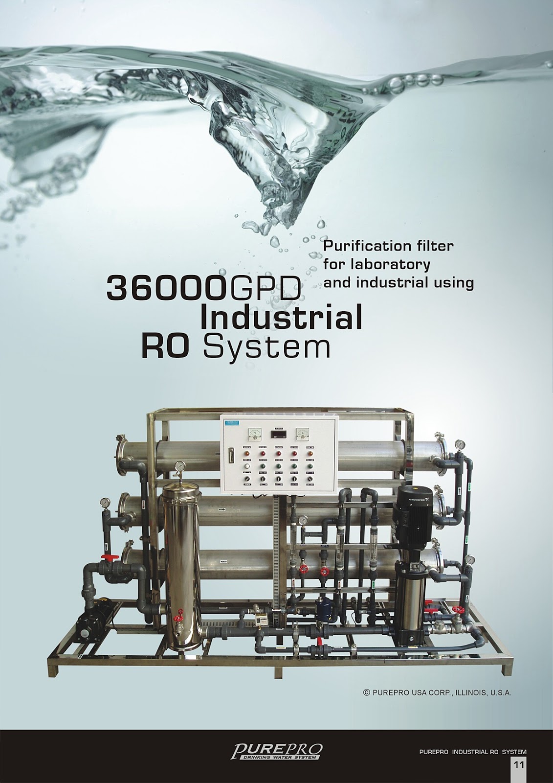 PurePro® RO36000 Industrial Reverse Osmosis Water Filter System