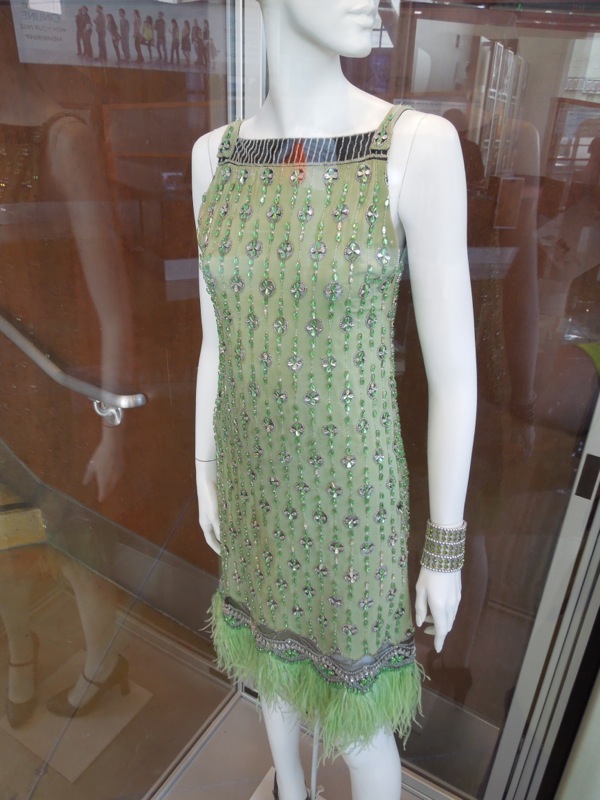 Gatsby green party dress