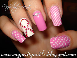 nail pink french designs cancer breast awareness nails think sweet flower polish tips nailart tutorial creme qa3 zoya konad wet