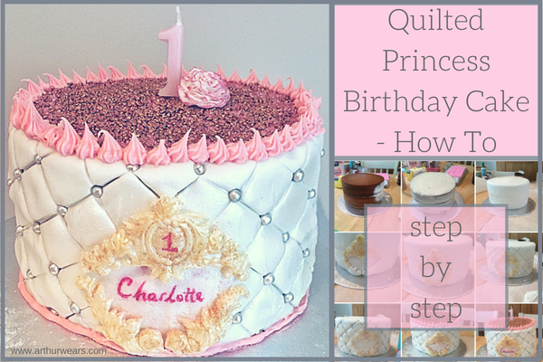 Quilted Princess Birthday Cake - how to make step by step