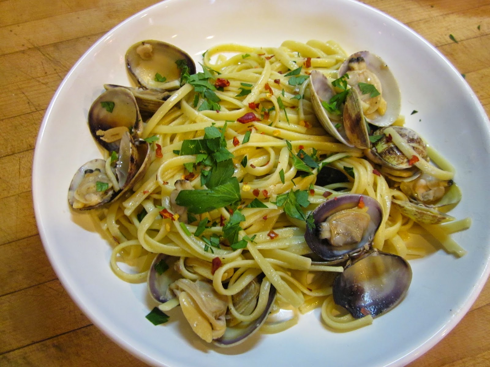 Custard and Clues Mario’s Linguine With Clam Sauce