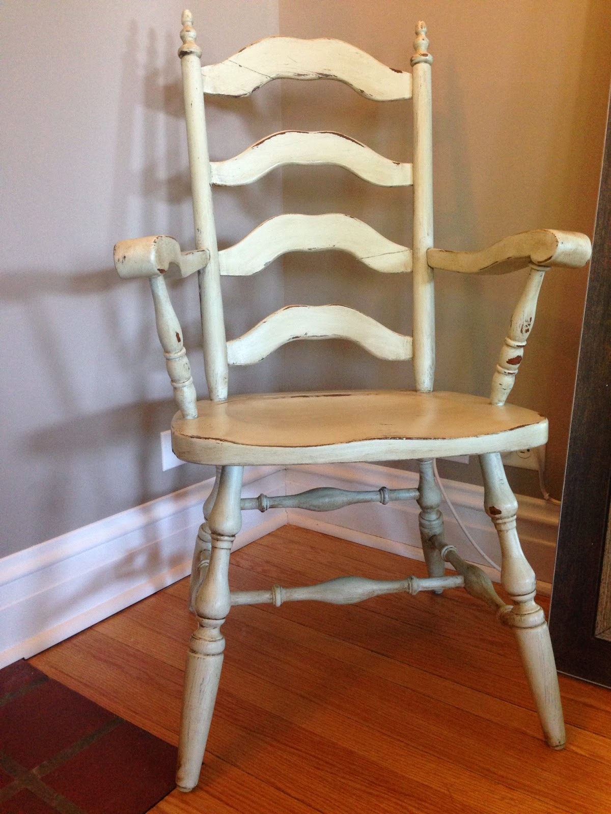 Blue Cottage Hill vintage farmhouse chair