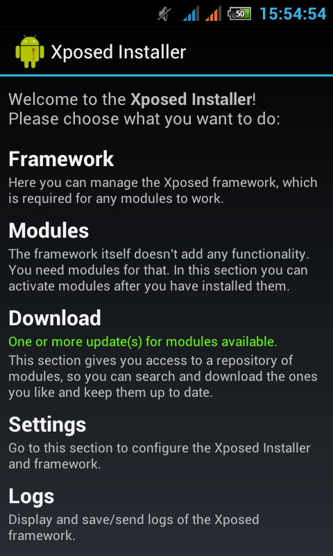 Xposed Reloaded.