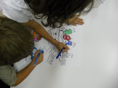bambini colorano disegni fabrizio pani panif alieni in visita