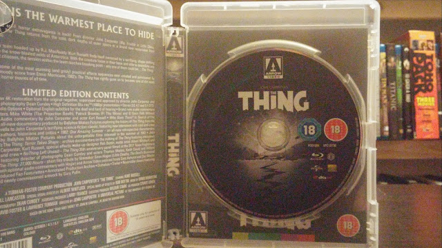disc art for the blu-ray of the thing from arrow video