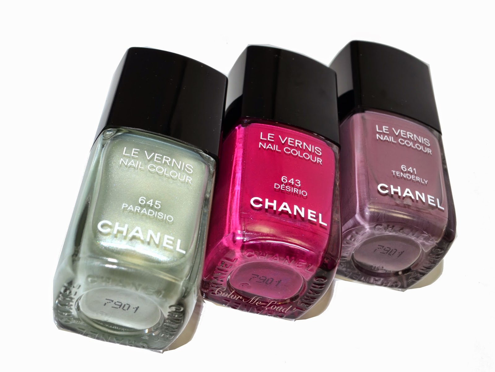 Chanel Le Vernis #641 Tenderly, #643 Desirio and #645 Paradisio for Rêverie  Parisienne Spring 2015 Collection, Swatch, Review & Comparison