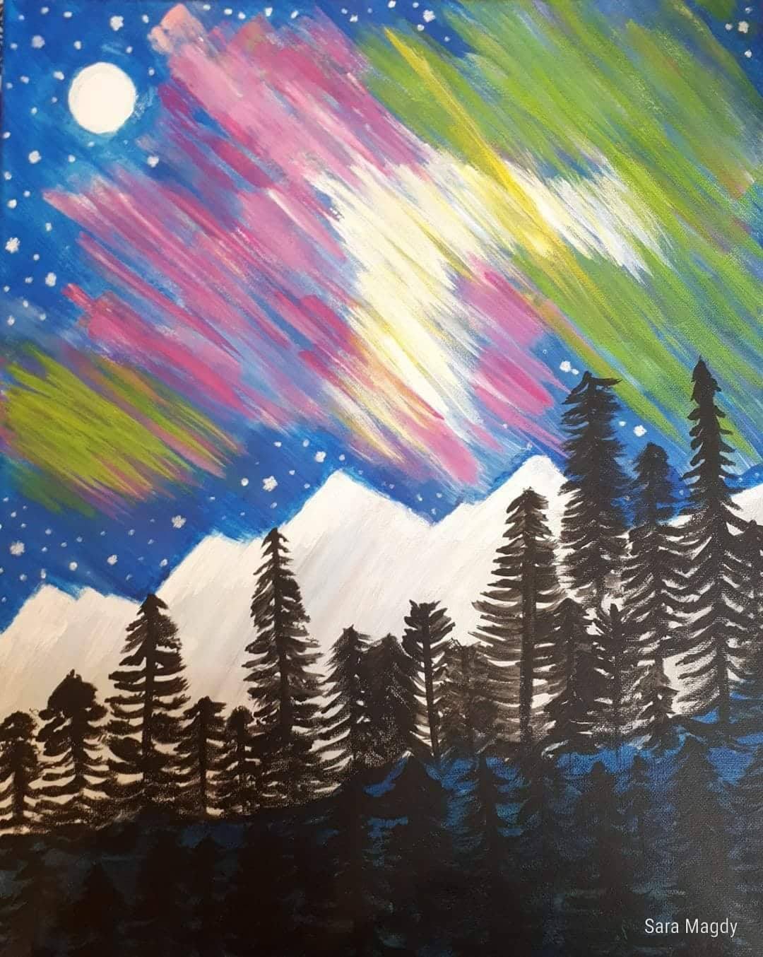 Metaphors to describe the northern lights picture