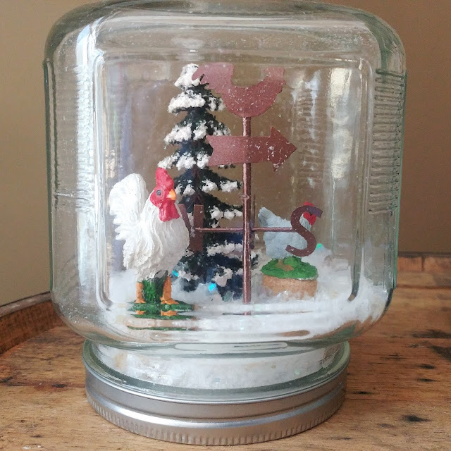 Homemade snow globes are popular these days for good reason. They can be themed in any way you like and you can make them with or without water.