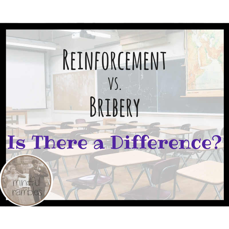 Reinforcement vs. Bribery: Is There a Difference?